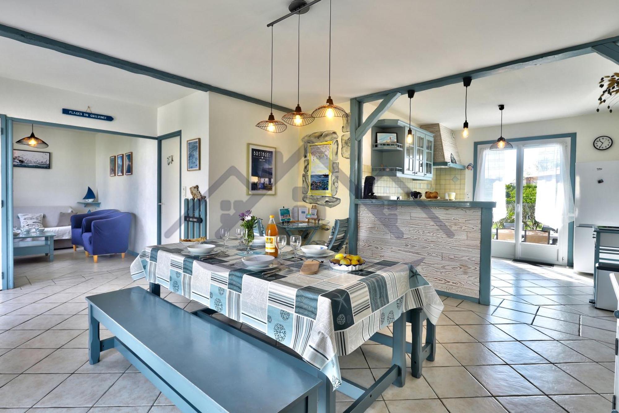 Localise - M3B - Souvenir Du Guil - Maison De Plain-Pied Avec Jardin Clos Au Guilvinec - Tout A Pied, Plages, Port, Centre, Commerces, Marche - Wif Inclus - Linge De Lit Inclus - Animaux Bienvenus Экстерьер фото