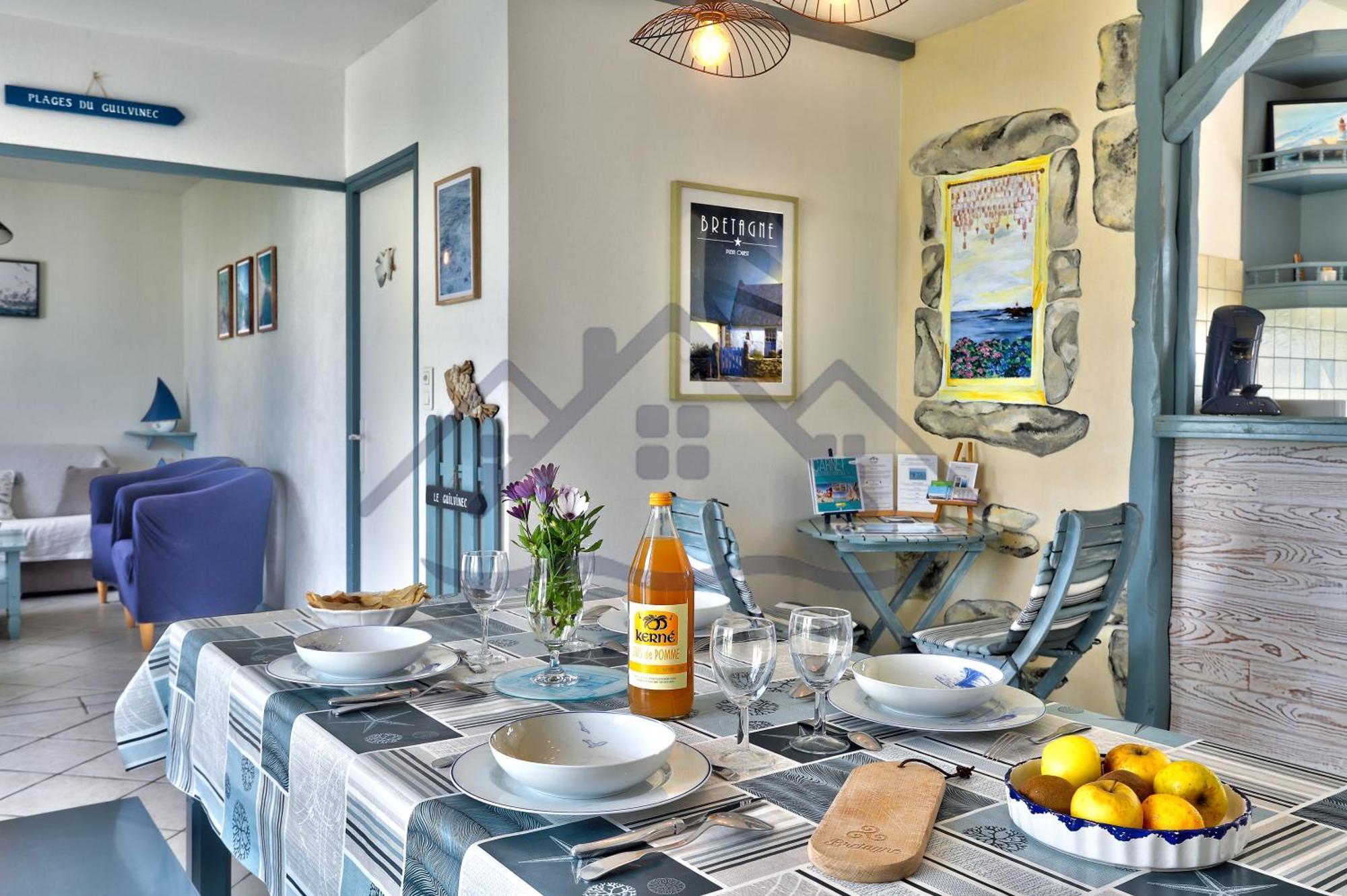 Localise - M3B - Souvenir Du Guil - Maison De Plain-Pied Avec Jardin Clos Au Guilvinec - Tout A Pied, Plages, Port, Centre, Commerces, Marche - Wif Inclus - Linge De Lit Inclus - Animaux Bienvenus Экстерьер фото