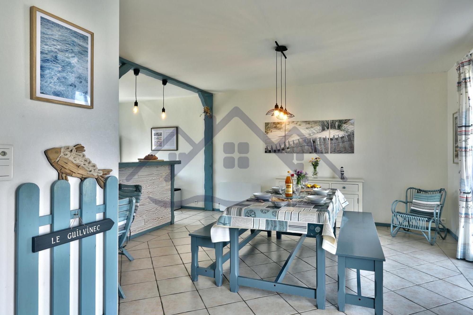 Localise - M3B - Souvenir Du Guil - Maison De Plain-Pied Avec Jardin Clos Au Guilvinec - Tout A Pied, Plages, Port, Centre, Commerces, Marche - Wif Inclus - Linge De Lit Inclus - Animaux Bienvenus Экстерьер фото